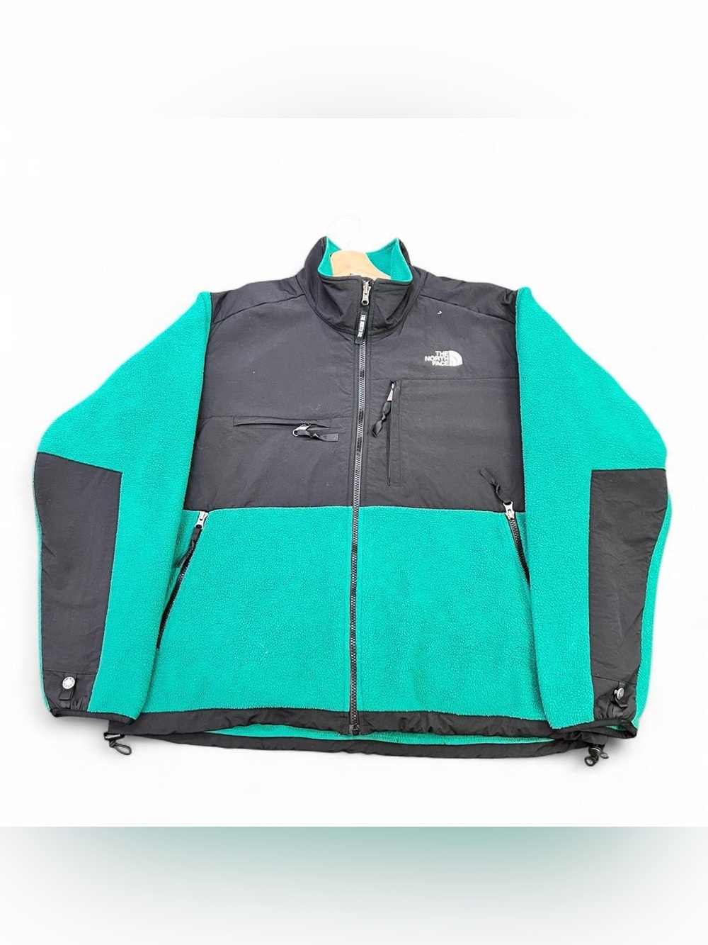 The North Face Green Denali Jacket Size Large rare discontinued green colour